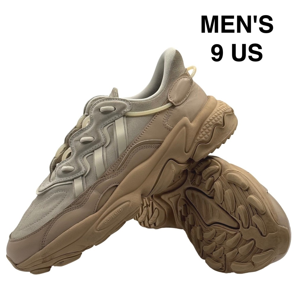 adidas Ozweego Mens Size‎ 9 Beige Tan Suede Lifestyle Sneakers Casual Shoes